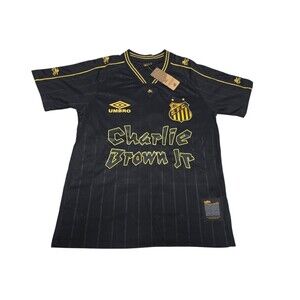 SK8 Limited Jersey Umbro Santos Soccer Team Charlie Brown Jr Shirt M Neymar Jr